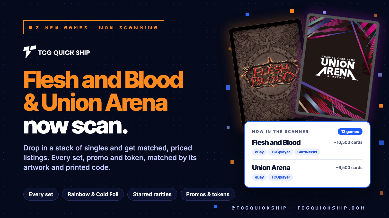 Cover Image for Flesh and Blood and Union Arena Are Now Scannable